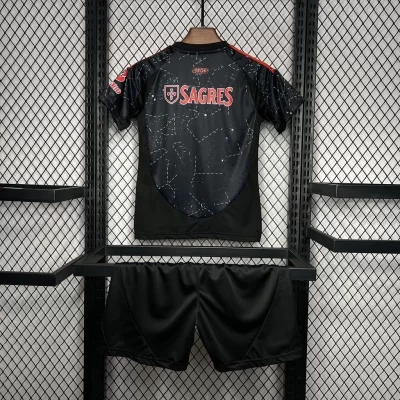 Alternative view of Kids' Kit Soccer Jersey Suit Benfica II 24/25 - Black