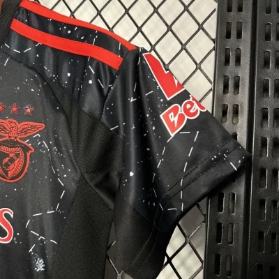 Kids' Kit Soccer Jersey Suit Benfica II 24/25 - Black - Image 4