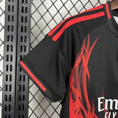 Kids' Kit Soccer Jersey Suit Benfica II 25/26 - Red and Black - Image 4
