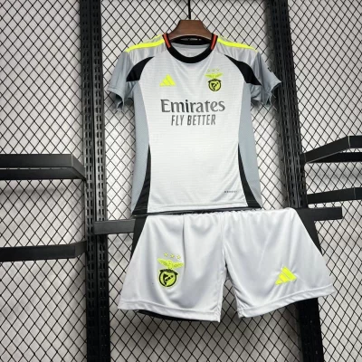 Kids' Kit Soccer Jersey Suit Benfica III 24/25 - Gray - Image 3