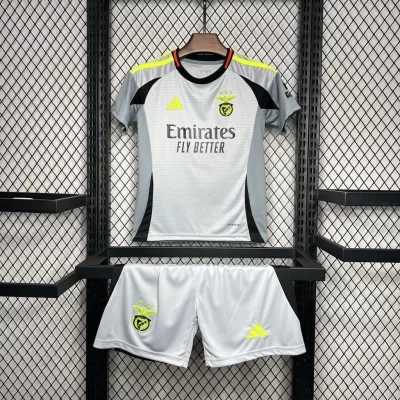Kids' Kit Soccer Jersey Suit Benfica III 24/25 - Gray