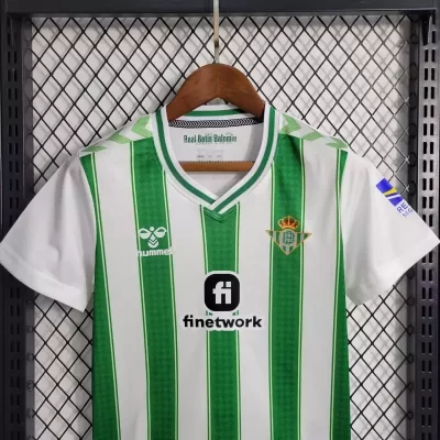 Alternative view of Kids' Kit Soccer Jersey Suit Betis I 23/24 - White and Green