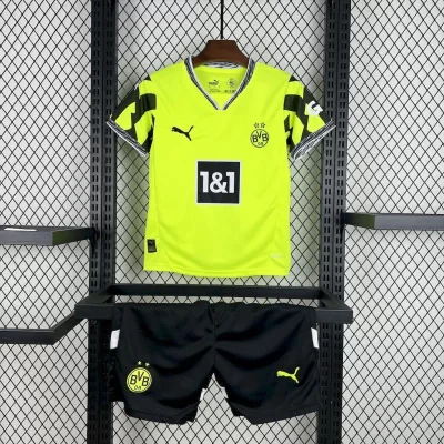 Kids' Kit Soccer Jersey Suit Borussia Dortmund 25/26 - Yellow/Green and Black