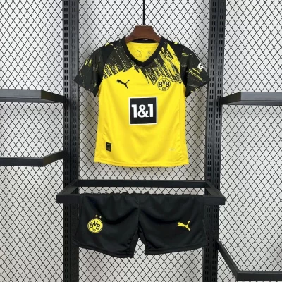 Kids' Kit Soccer Jersey Suit Borussia Dortmund I 25/26 - Yellow and Black