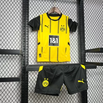 Kids' Kit Soccer Jersey Suit Borussia Dortmund II 24/25 - Yellow and Black - Image 3