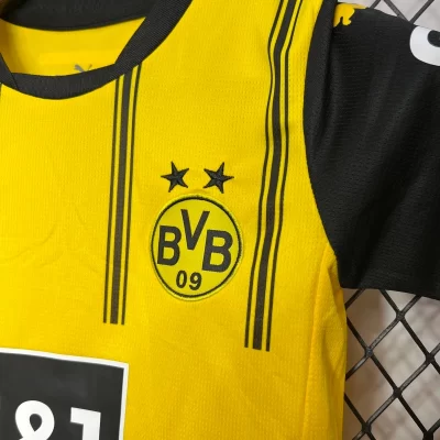 Kids' Kit Soccer Jersey Suit Borussia Dortmund II 24/25 - Yellow and Black - Image 4