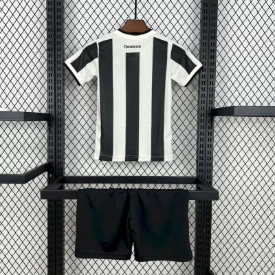 Alternative view of Kids' Kit Soccer Jersey Suit Botafogo I 24/25 - Black and White