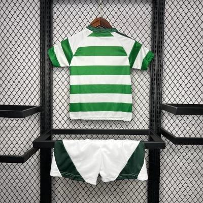 Alternative view of Kids' Kit Soccer Jersey Suit Celtic I 24/25 - White and Green