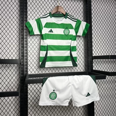 Kids' Kit Soccer Jersey Suit Celtic I 24/25 - White and Green - Image 3