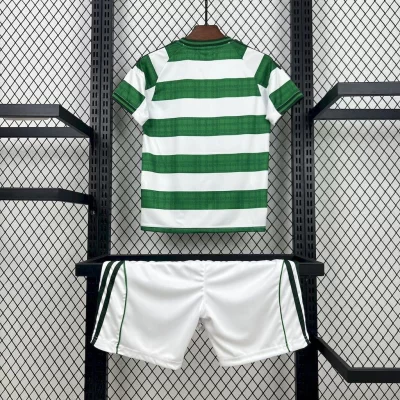 Alternative view of Kids' Kit Soccer Jersey Suit Celtic I 25/26 - White and Green