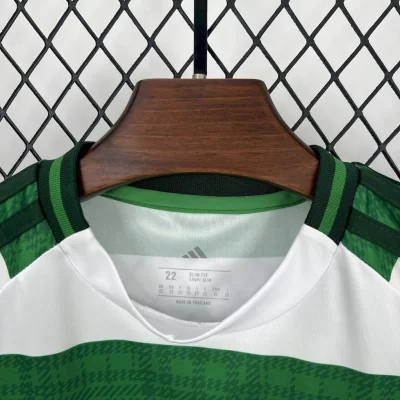 Kids' Kit Soccer Jersey Suit Celtic I 25/26 - White and Green - Image 3