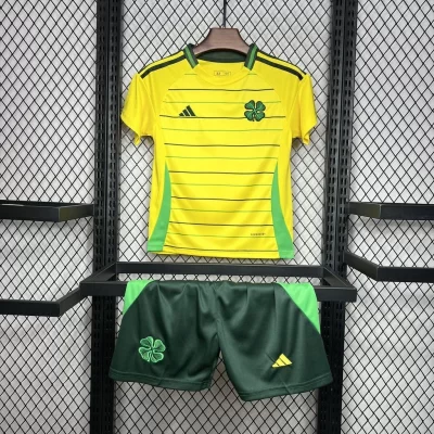 Kids' Kit Soccer Jersey Suit Celtic II 24/25 - Yellow and Green