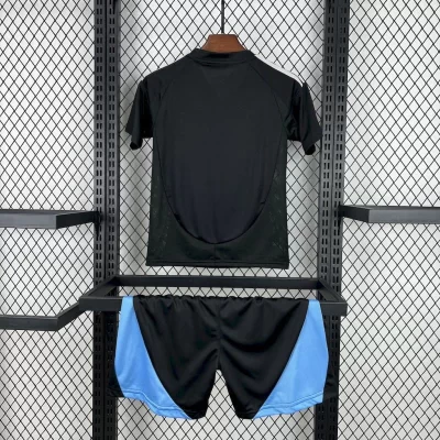 Alternative view of Kids' Kit Soccer Jersey Suit Charlotte FC II 25/26 - Black and Blue