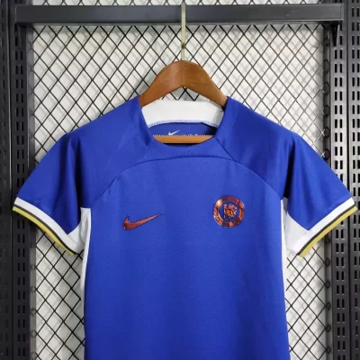 Alternative view of Kids' Kit Soccer Jersey Suit Chelsea I 23/24 - Blue