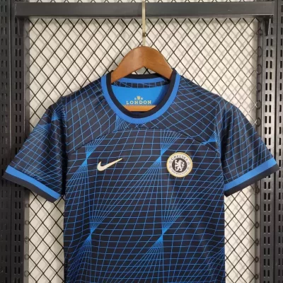 Alternative view of Kids' Kit Soccer Jersey Suit Chelsea II 23/24 - Navy Blue