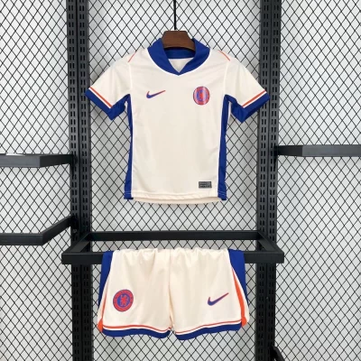 Kids' Kit Soccer Jersey Suit Chelsea II 24/25 - Beige and Blue