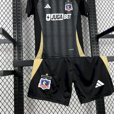 Kids' Kit Soccer Jersey Suit Colo-Colo II 25/26 - Black - Image 3