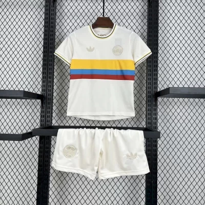 Kids' Kit Soccer Jersey Suit Colombia 100 Anos 2024/25 - White