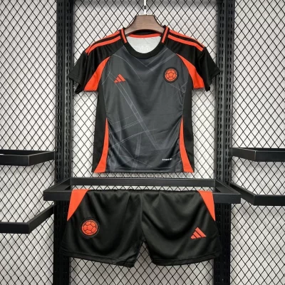Kids' Kit Soccer Jersey Suit Colombia II 2024/25 - Black and Red