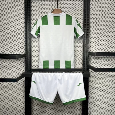 Alternative view of Kids' Kit Soccer Jersey Suit Cordoba CF I 24/25 - White and Green