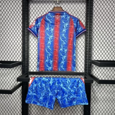 Alternative view of Kids' Kit Soccer Jersey Suit Crystal Palace I 24/25 - Blue and Red