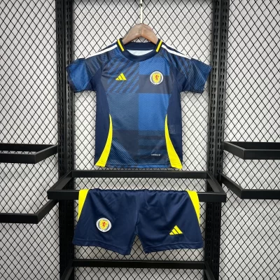 Kids' Kit Soccer Jersey Suit Escocia I 2024/25 - Blue and Yellow