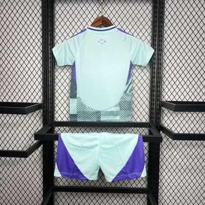Alternative view of Kids' Kit Soccer Jersey Suit Escocia II 2024/25 - Blue and Purple