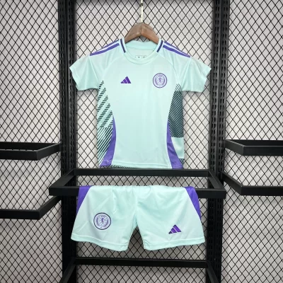 Kids' Kit Soccer Jersey Suit Escocia II 2024/25 - Blue and Purple