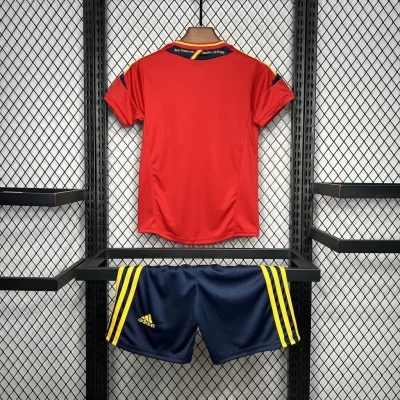 Alternative view of Kids' Kit Soccer Jersey Suit Espanha I 2012 - Red and Navy Blue