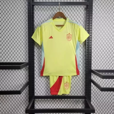 Kids' Kit Soccer Jersey Suit Espanha II 2024/25 - Yellow