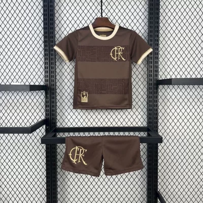 Kids' Kit Soccer Jersey Suit Flamengo 24/25 - Brown