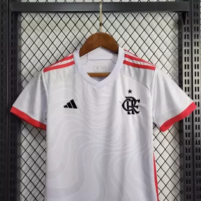 Alternative view of Kids' Kit Soccer Jersey Suit Flamengo II 24/25 - White