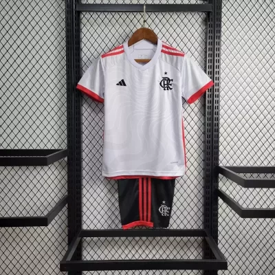 Kids' Kit Soccer Jersey Suit Flamengo II 24/25 - White