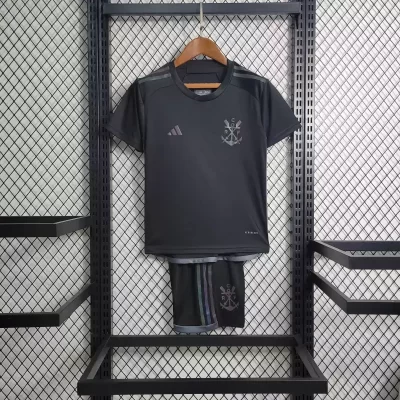 Kids' Kit Soccer Jersey Suit Flamengo III 23/24 - Black "Reflective" Iridescent