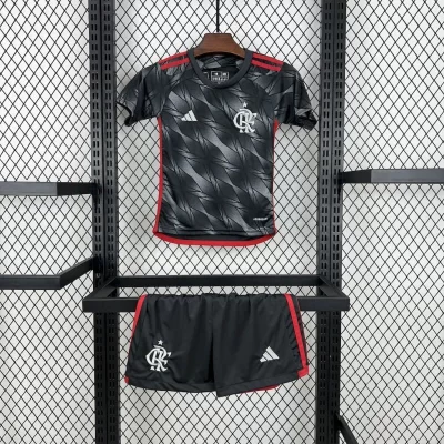 Kids' Kit Soccer Jersey Suit Flamengo III 24/25 - Black