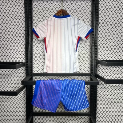 Alternative view of Kids' Kit Soccer Jersey Suit Franca II 2024/25 - White and Blue