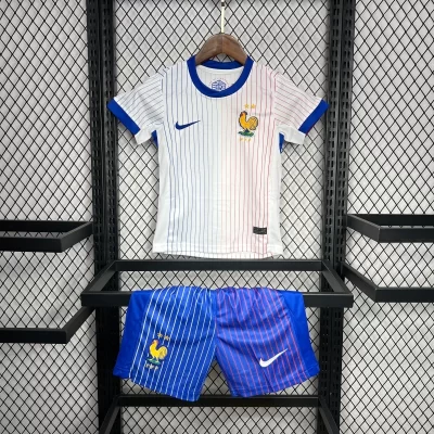 Kids' Kit Soccer Jersey Suit Franca II 2024/25 - White and Blue