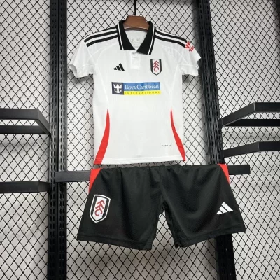 Kids' Kit Soccer Jersey Suit Fulham I 24/25 - White and Black - Image 3