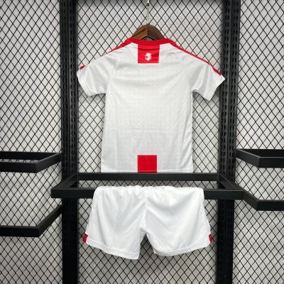 Alternative view of Kids' Kit Soccer Jersey Suit Georgia I 2024/25 - White and Red
