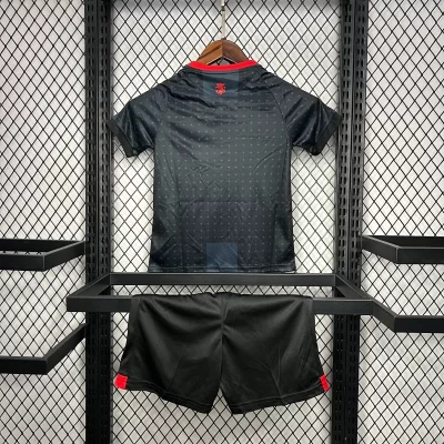 Alternative view of Kids' Kit Soccer Jersey Suit Georgia II 2024/25 - Black