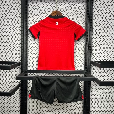 Alternative view of Kids' Kit Soccer Jersey Suit Georgia III 2024/25 - Red and Black