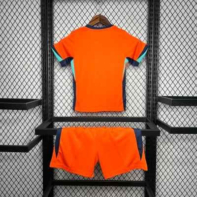 Alternative view of Kids' Kit Soccer Jersey Suit Holanda I 2024/25 - Orange