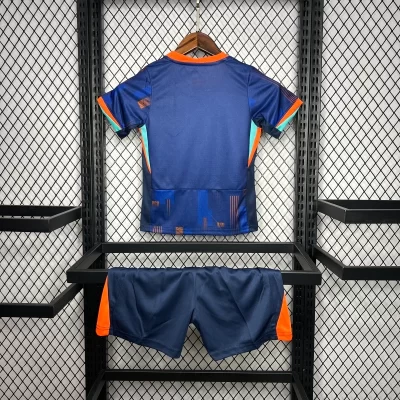 Alternative view of Kids' Kit Soccer Jersey Suit Holanda II 2024/25 - Navy Blue