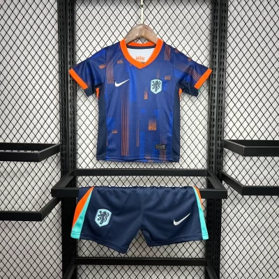 Kids' Kit Soccer Jersey Suit Holanda II 2024/25 - Navy Blue