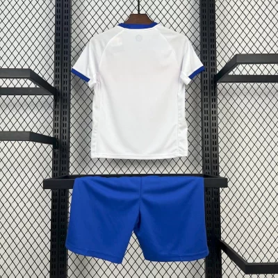 Alternative view of Kids' Kit Soccer Jersey Suit Inglaterra I 2025/26 - White and Blue