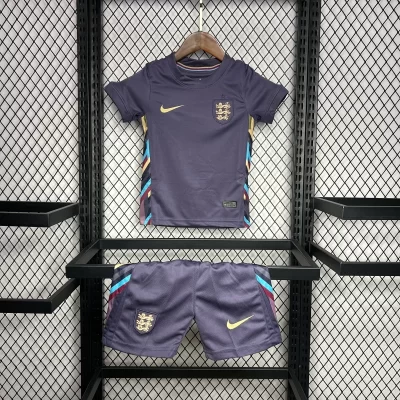 Kids' Kit Soccer Jersey Suit Inglaterra II 2024/25 - Purple