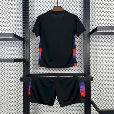 Alternative view of Kids' Kit Soccer Jersey Suit Inglaterra II 2025/26 - Black