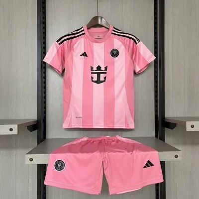 Kids' Kit Soccer Jersey Suit Inter Miami I 25/26 - Pink
