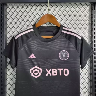 Alternative view of Kids' Kit Soccer Jersey Suit Inter Miami II 23/24 - Black and Pink