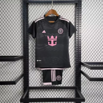 Kids' Kit Soccer Jersey Suit Inter Miami II 24/25 - Black and Pink